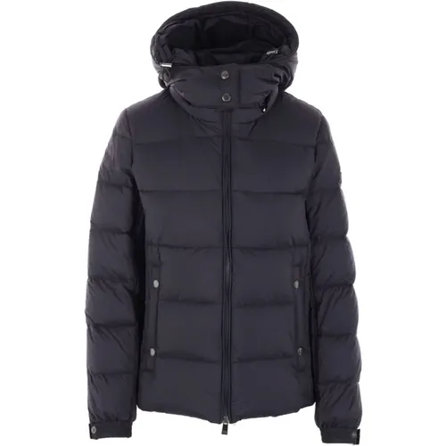 Blaue Nylon Steppjacke mit Abnehmbarer Kapuze , Damen, Größe: 2XL - Tatras - Modalova