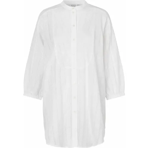 Feminine Oversize Shirt with 3/4 Sleeves , female, Sizes: L - Masai - Modalova