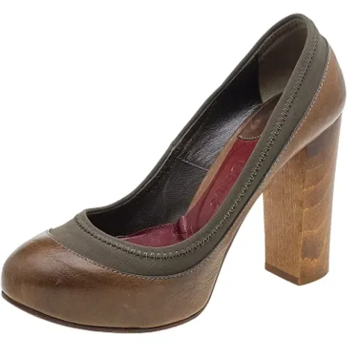 Pre-owned Fabric heels , female, Sizes: 3 UK - Chloé Pre-owned - Modalova