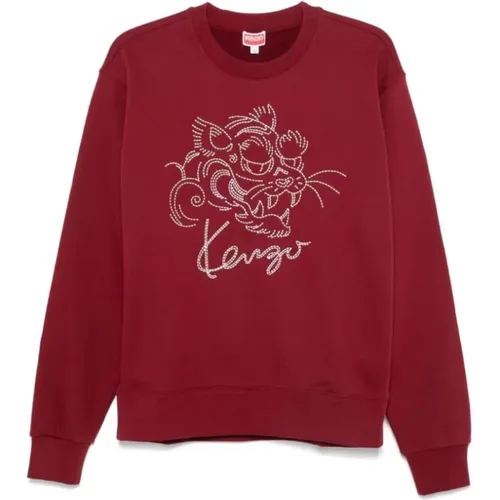 Tiger Klassischer Pullover Bordeaux - Kenzo - Modalova