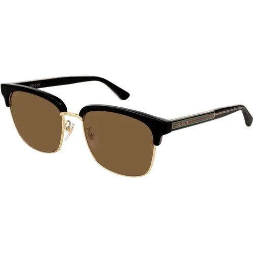 Brown Sunglasses , male, Sizes: 56 MM - Gucci - Modalova