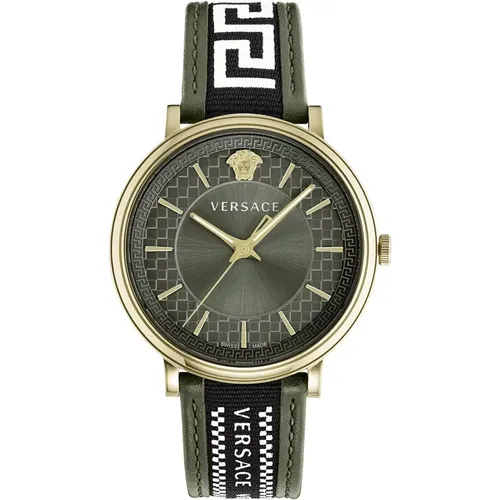 Military Dial Watch , male, Sizes: ONE SIZE - Versace - Modalova