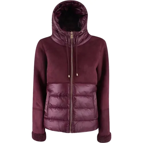 Kapuzenjacke Monoton Trendig und vielseitig , Damen, Größe: XS - YES ZEE - Modalova