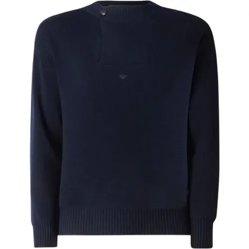 Basic Pullover Sweater , Herren, Größe: XS - Emporio Armani - Modalova