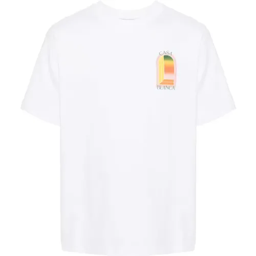 Cotton T-Shirt , male, Sizes: L, XL - Casablanca - Modalova