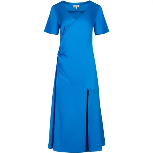 Gathered Midi Dress in Vivid , female, Sizes: L, M, S, XS, XL - Jaaf - Modalova