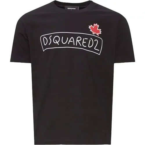 Logo Tee Regular Fit , male, Sizes: M, 2XL, L, XS, S - Dsquared2 - Modalova