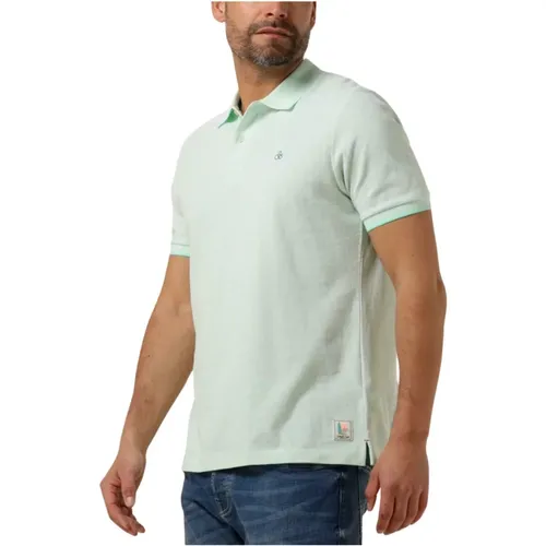 Herren Melange Polo T-shirt Minze - Scotch & Soda - Modalova