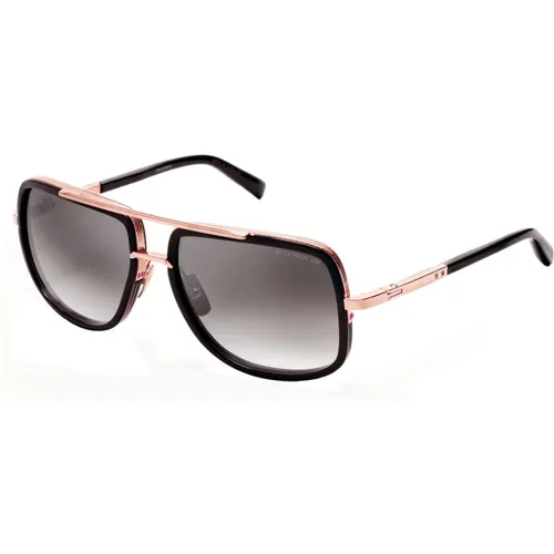 Matte Black Rose Gold Sunglasses , unisex, Sizes: 59 MM - Dita - Modalova