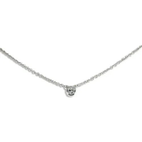 Pre-owned Silver necklaces , female, Sizes: ONE SIZE - Tiffany & Co. Pre-owned - Modalova