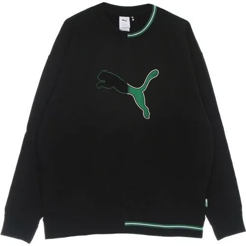 Schwarzer Leichter Rundhals-Sweatshirt - Puma - Modalova