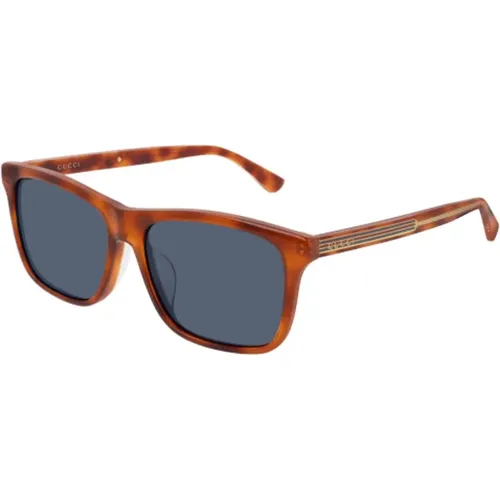 Rectangular Acetate Sunglasses , unisex, Sizes: 56 MM - Gucci - Modalova