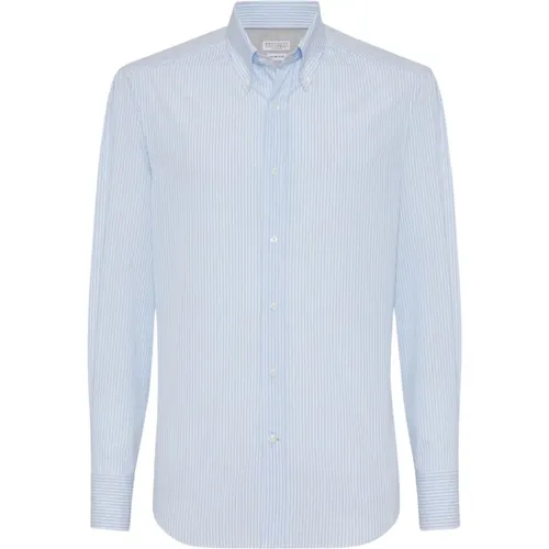 Light Shirt Elegant Style , male, Sizes: S, XL - BRUNELLO CUCINELLI - Modalova