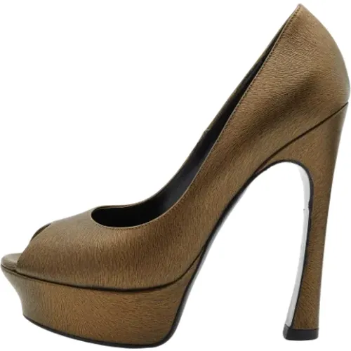 Pre-owned Leder Heels , Damen, Größe: 36 1/2 EU - Yves Saint Laurent Vintage - Modalova