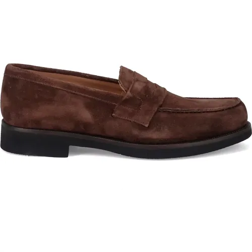 Suede Moccasin Shoe , male, Sizes: 6 UK, 7 UK, 9 UK - Sangiorgio - Modalova