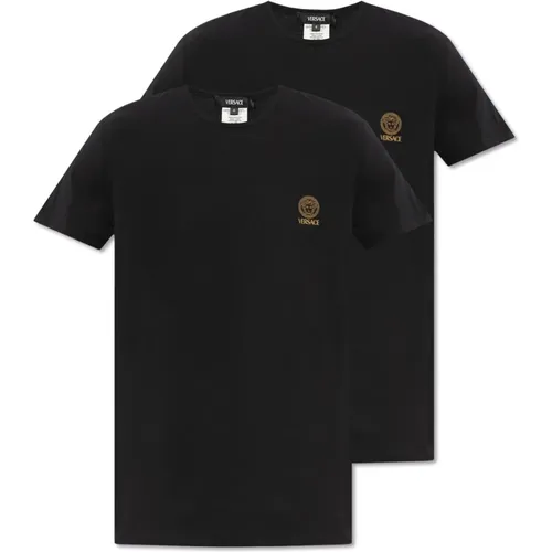 Unterwäsche-Kollektion T-Shirt 2er-Pack , Herren, Größe: S - Versace - Modalova