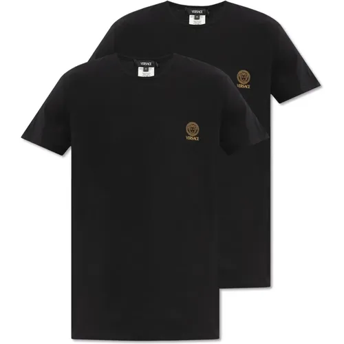 Unterwäsche-Kollektion T-Shirt 2er-Pack , Herren, Größe: M - Versace - Modalova