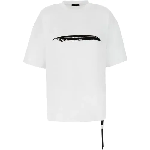 Klassisches T-Shirt , Damen, Größe: M - Ann Demeulemeester - Modalova