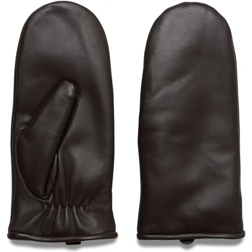 Chocolate Torte Leather Gloves , female, Sizes: 7 1/2 IN - Part Two - Modalova