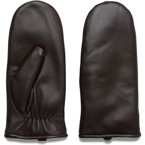 Chocolate Torte Leather Gloves , female, Sizes: 7 IN, 7 1/2 IN - Part Two - Modalova
