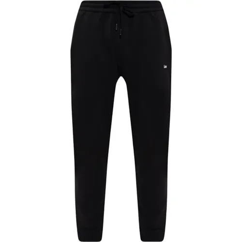 Schwarze Bio-Jogginghose , Herren, Größe: L - Woolrich - Modalova