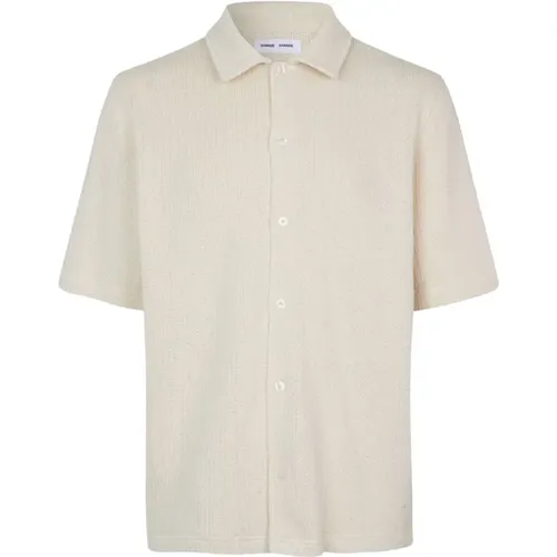 Short Sleeve Jersey Shirt , male, Sizes: S, L - Samsøe Samsøe - Modalova