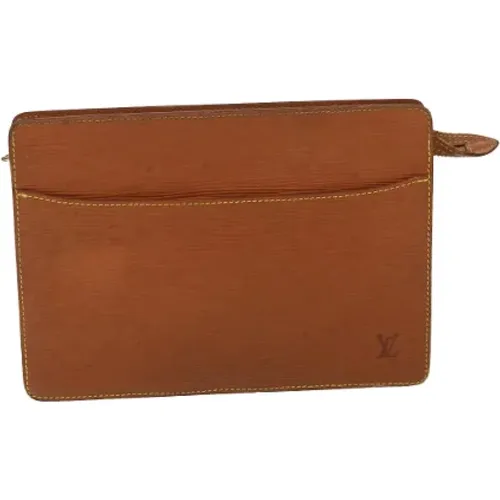 Pre-owned Leather clutches , female, Sizes: ONE SIZE - Louis Vuitton Vintage - Modalova