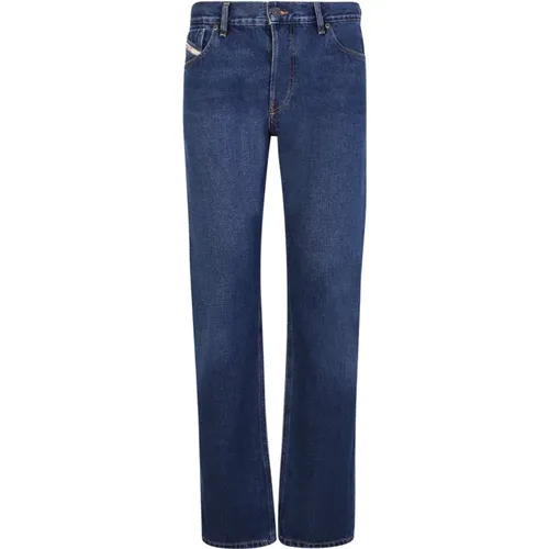 Blaue Straight Cut Jeans für Herren , Herren, Größe: W34 - Diesel - Modalova