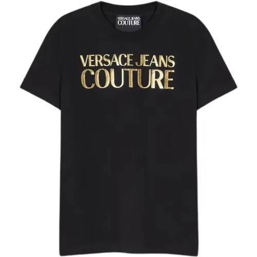 Schwarz Gold Logo Branding Mode , Herren, Größe: 2XL - Versace Jeans Couture - Modalova