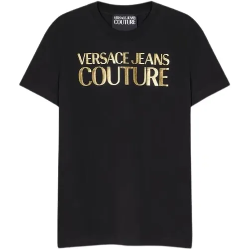 Schwarz Gold Logo Branding Mode , Herren, Größe: L - Versace Jeans Couture - Modalova