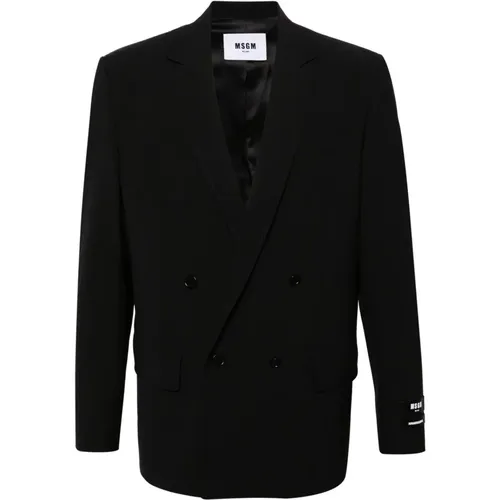 Schwarze Jacken für Männer , Herren, Größe: L - Msgm - Modalova