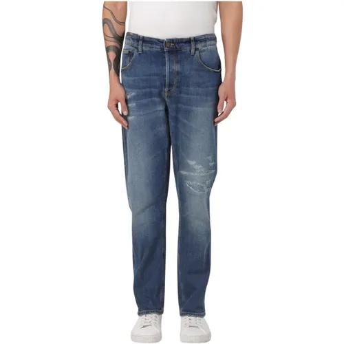 Stretch denim jeans with tapered fit , male, Sizes: W33, W31, W34, W32, W35 - PT Torino - Modalova