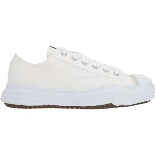 Weiße Canvas Low-Top Sneakers , Damen, Größe: 36 EU - Mihara Yasuhiro - Modalova
