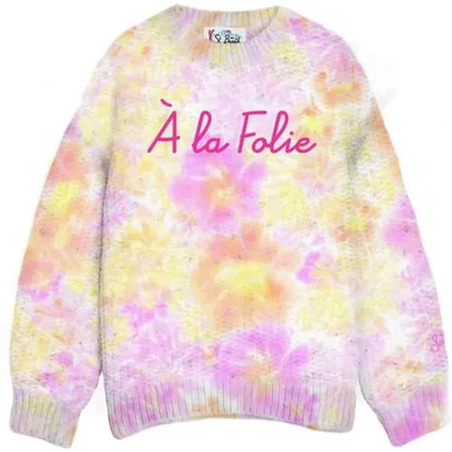 Tie Dye Mohair Pullover , Damen, Größe: XS - MC2 Saint Barth - Modalova