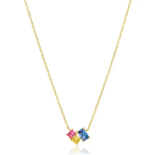 Halskette mit mehrfarbigen Edelsteinen , Damen, Größe: ONE Size - Sif Jakobs Jewellery - Modalova