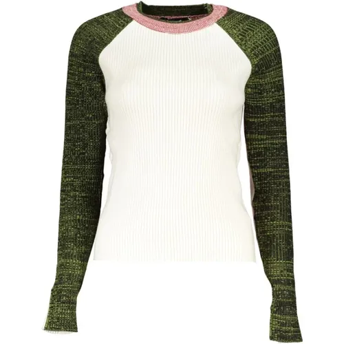 Elegant Contrast Sweater , female, Sizes: L, XL, S, M - Desigual - Modalova