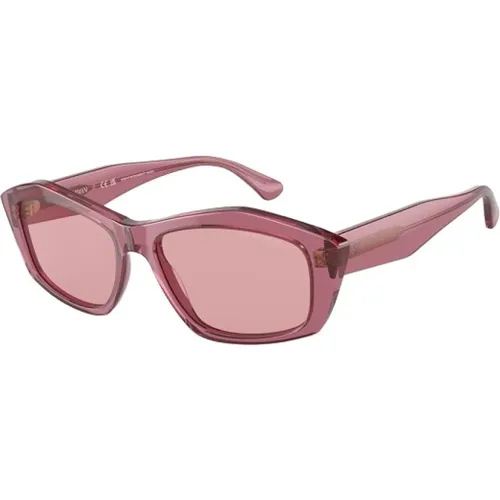 Rosa Acetat Sonnenbrille für Frauen - Emporio Armani - Modalova