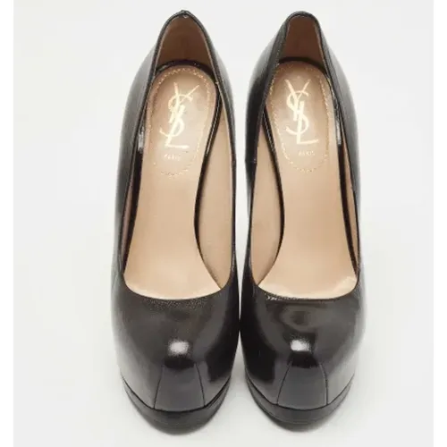 Pre-owned Leather heels , female, Sizes: 4 1/2 UK - Yves Saint Laurent Vintage - Modalova