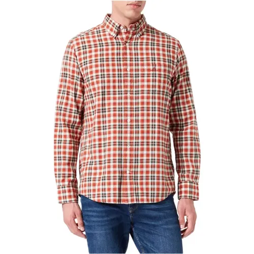 Casual Tartan Langarmhemd , Herren, Größe: 2XL - Gant - Modalova