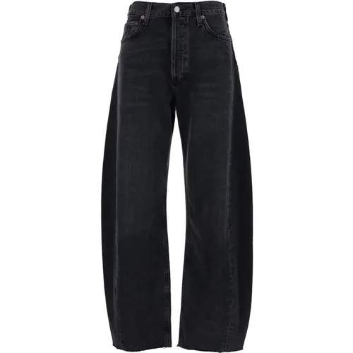 Schwarze Luna Pieced Baumwolljeans , Damen, Größe: W26 - Agolde - Modalova