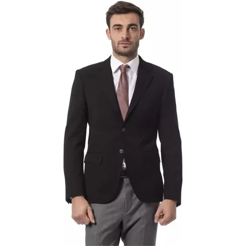 Luxuriöse Italienische Wolle Schwarze Jacke , Herren, Größe: L - Billionaire - Modalova