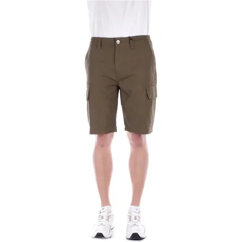 Grüne Shorts Reißverschluss Knopf Taschen , Herren, Größe: W30 - Dickies - Modalova