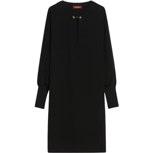 Schwarzes Asti Kleid Kollektion , Damen, Größe: L - Max Mara - Modalova