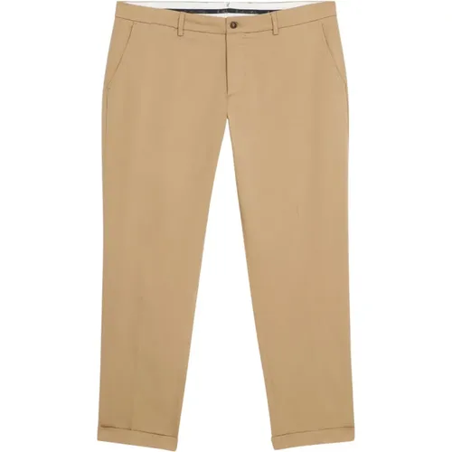 Khaki Relaxed Fit Double Twisted Cotton Chinos , Herren, Größe: W42 - Brooks Brothers - Modalova