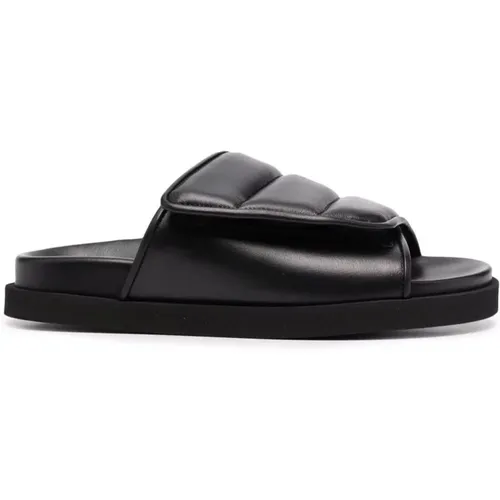 Leather Casual Open Flats Mules , female, Sizes: 4 1/2 UK, 4 UK, 5 1/2 UK, 7 UK, 5 UK, 3 UK, 6 UK, 8 UK - Gia Borghini - Modalova