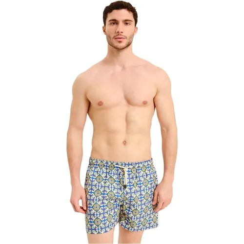 Mediterranean Linen Swim Shorts , male, Sizes: 2XL, XL - Peninsula - Modalova