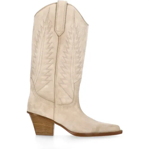 Suede Leather Arrow Toe Boots , female, Sizes: 6 1/2 UK, 3 1/2 UK, 5 1/2 UK - Paris Texas - Modalova