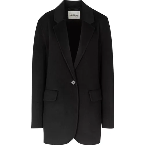 Wollmischung Blazer mit Reverskragen - Ottod'Ame - Modalova