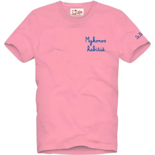Besticktes Portofino Mykonos T-Shirt - MC2 Saint Barth - Modalova