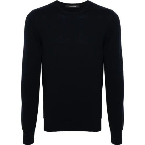 Blaues Sweatshirt für Männer Aw24 , Herren, Größe: 2XL - Tagliatore - Modalova